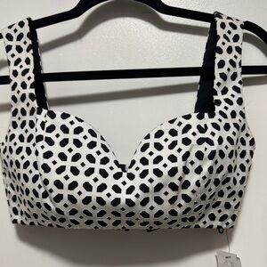 Alexander McQueen Black and White Polka Dot Bra